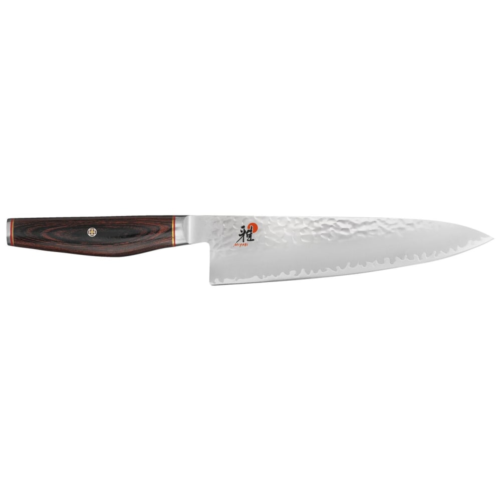 Miyabi 1019789 8" Chef's Knife w/ Brown Pakkawood Handle, Carbide Stainless Steel