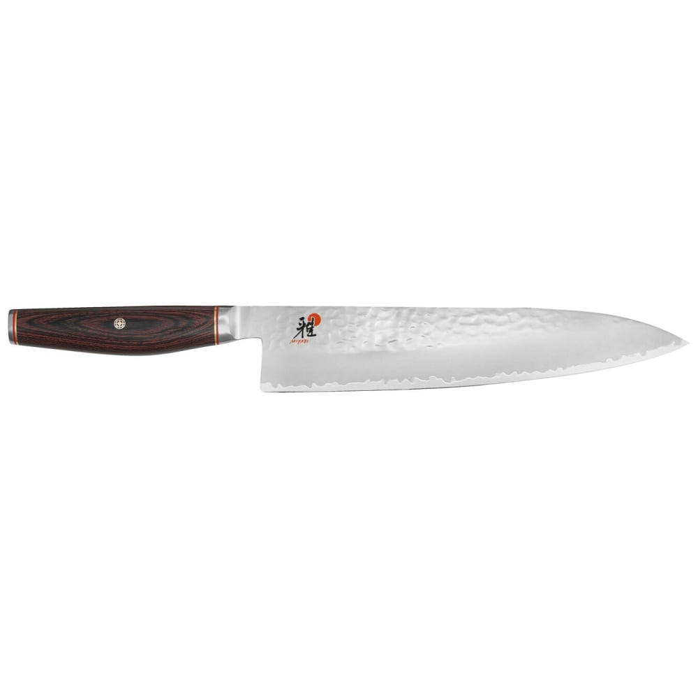Miyabi 1024329 9 1/2" Chef's Knife w/ Brown Pakkawood Handle, Carbide Stainless Steel