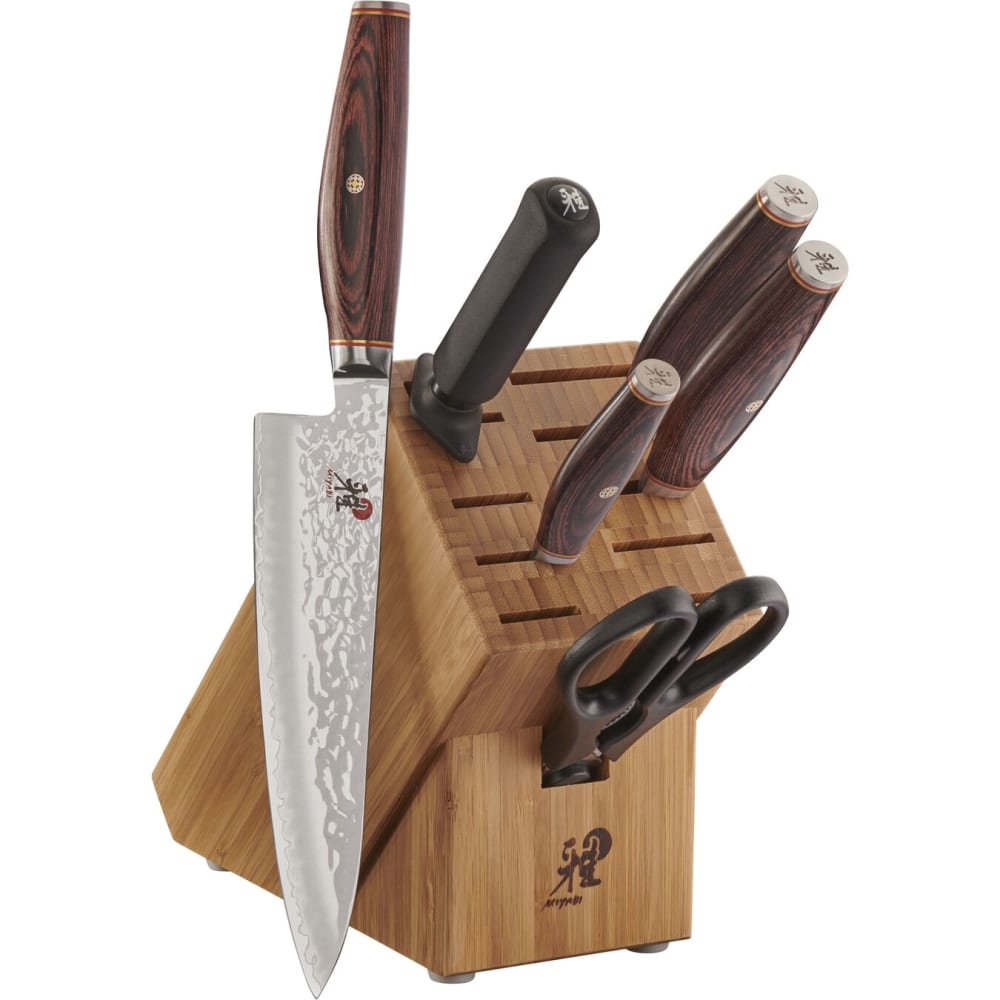 Miyabi 1019814 Artisan 7 Piece Knife Set w/ Bamboo Block