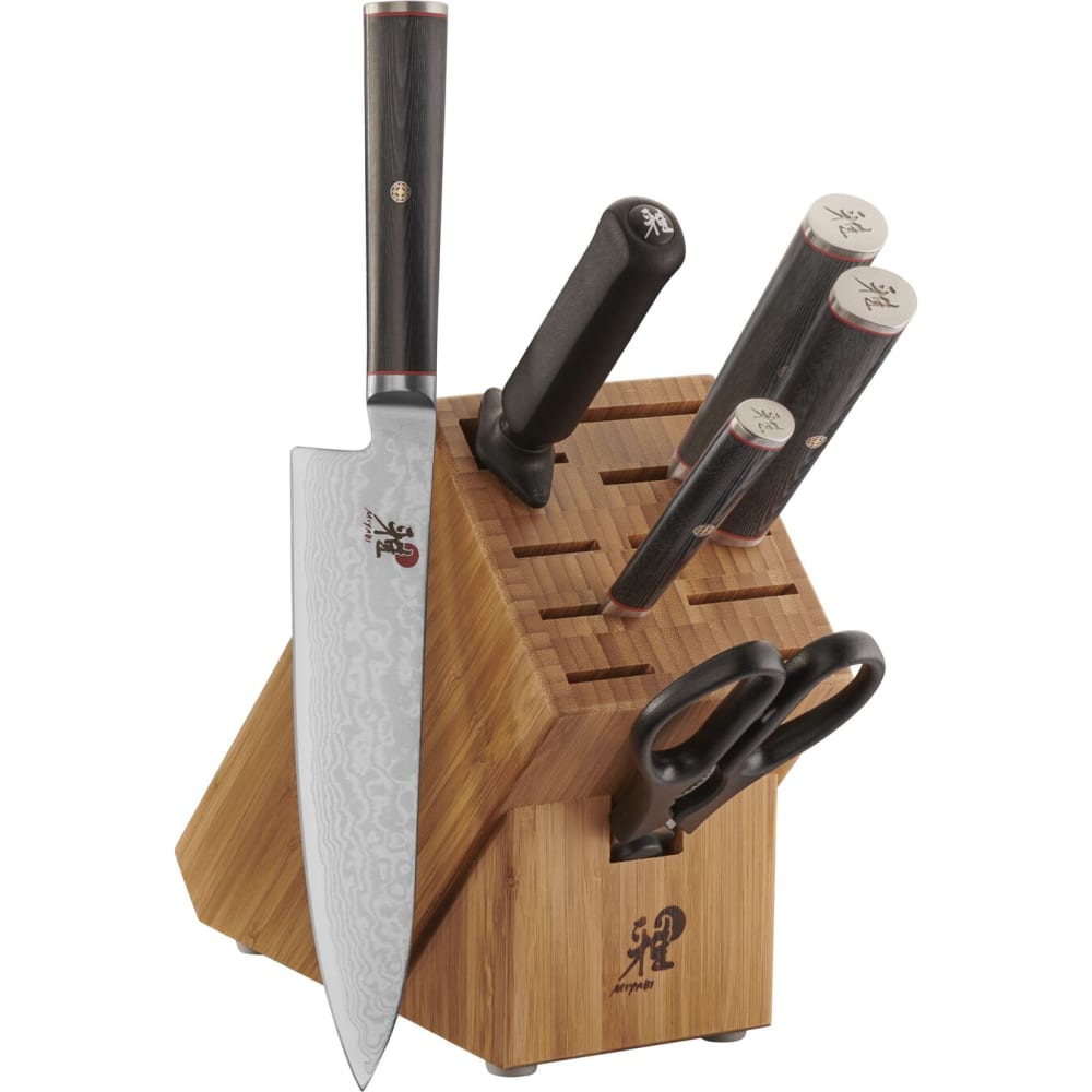 Miyabi 1019889 Kaizen 7 Piece Knife Set w/ Bamboo Block