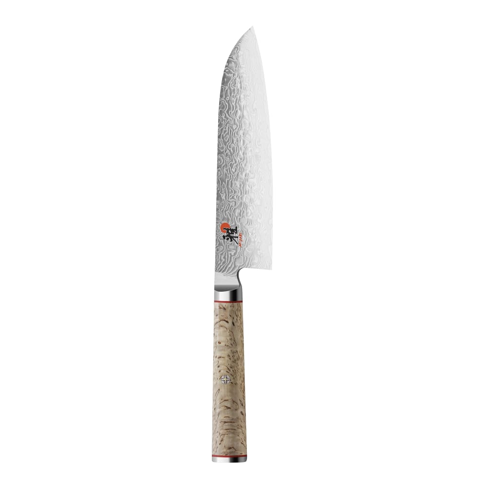 Miyabi 1020093 7" Santoku Knife w/ Birchwood Handle, Carbide Stainless Steel