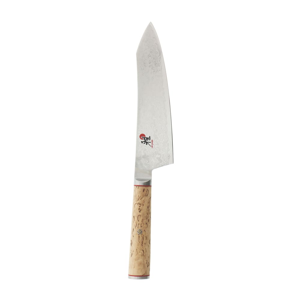 Miyabi 1019494 7" Rocking Santoku Knife w/ Birchwood Handle, Carbide Stainless Steel
