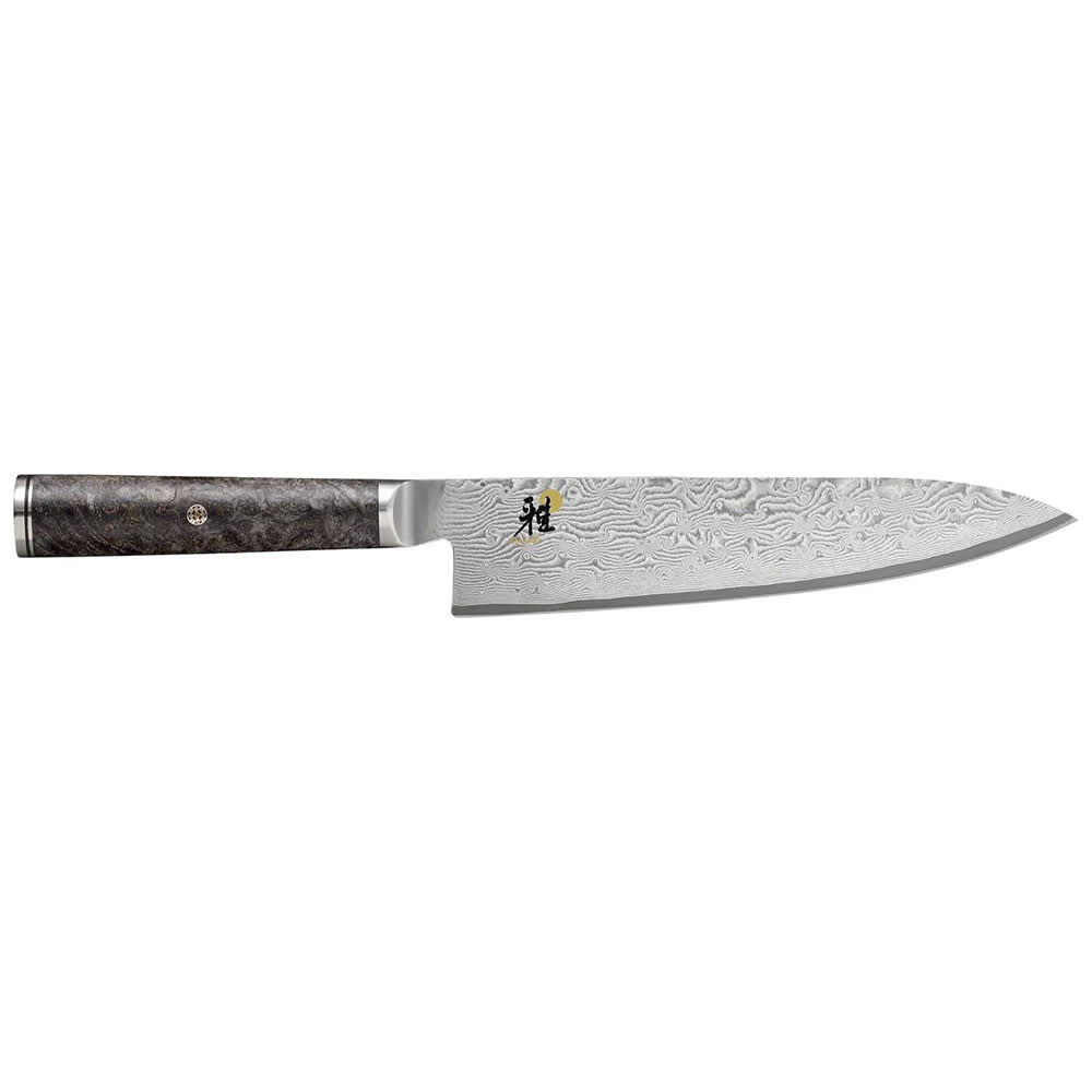 Miyabi 1019509 8" Chef's Knife w/ Black Ash Handle, Carbide Stainless Steel