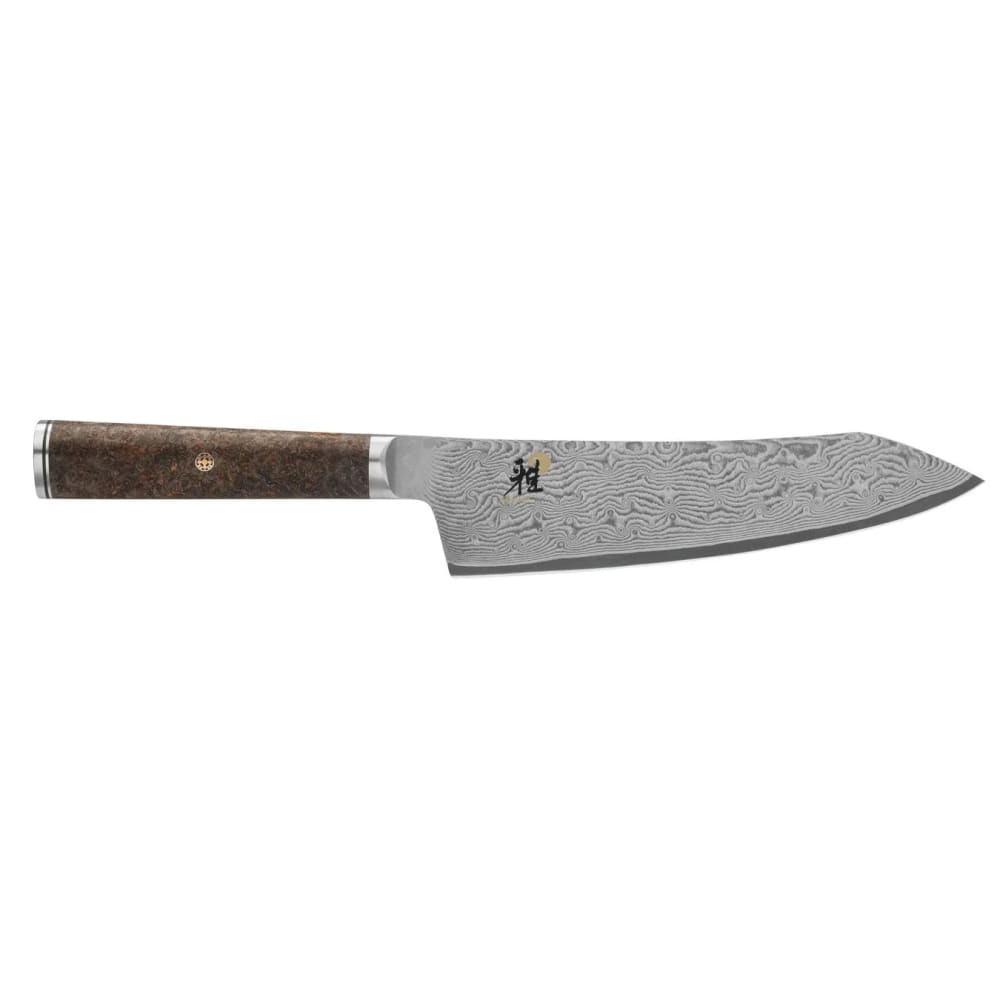 Miyabi 1019533 7" Rocking Santoku Knife w/ Black Ash Handle, Carbide Stainless Steel