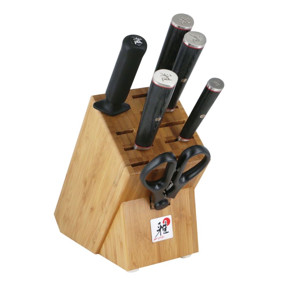 Miyabi 1019574 Kaizen II 7 Piece Knife Set w/ Bamboo Block