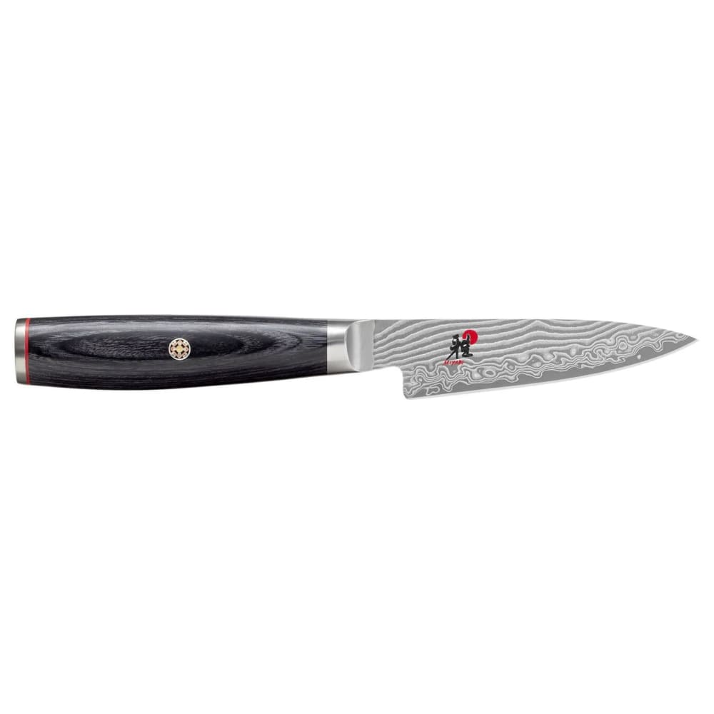 Miyabi 1019579 3 1/2" Paring Knife w/ Black Pakkawood Handle, Carbide Stainless Steel