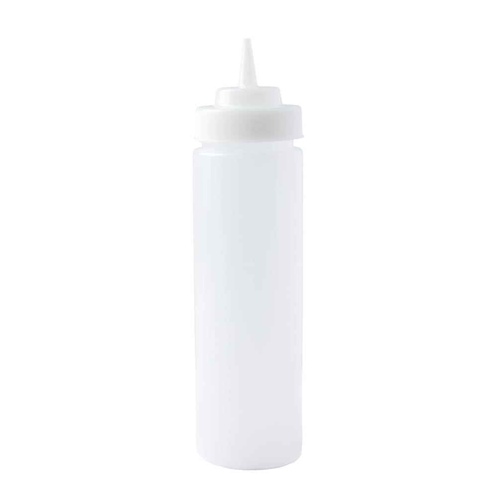 smalls 24 oz Squeeze Bottle w/ Natural Cone Tip, Polyethylene, Clear (SBW-24C)