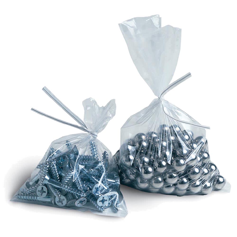 LK Packaging Open Ended Flat Bag - 5" x 12", 1.5 mil LDPE, Clear (15F-0512)