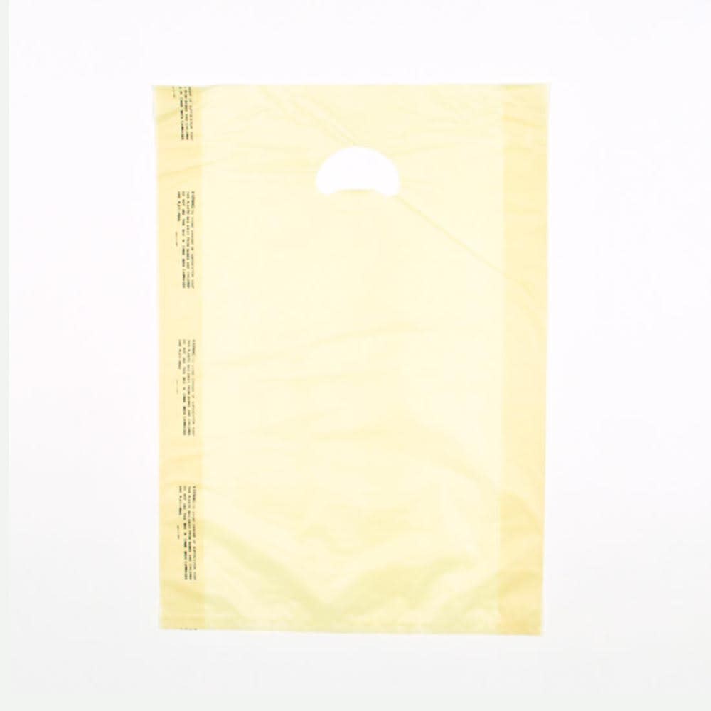 LK Packaging Merchandise Bag w/ Handle - 12" x 18", 0.7 mil HDPE, Beige (CH18BGE)