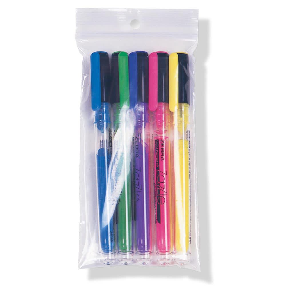 LK Packaging Zipper Seal Top Bag w/ Hang Hole - 8"L x 2"W, 2 mil LDPE, Clear (F20208H)