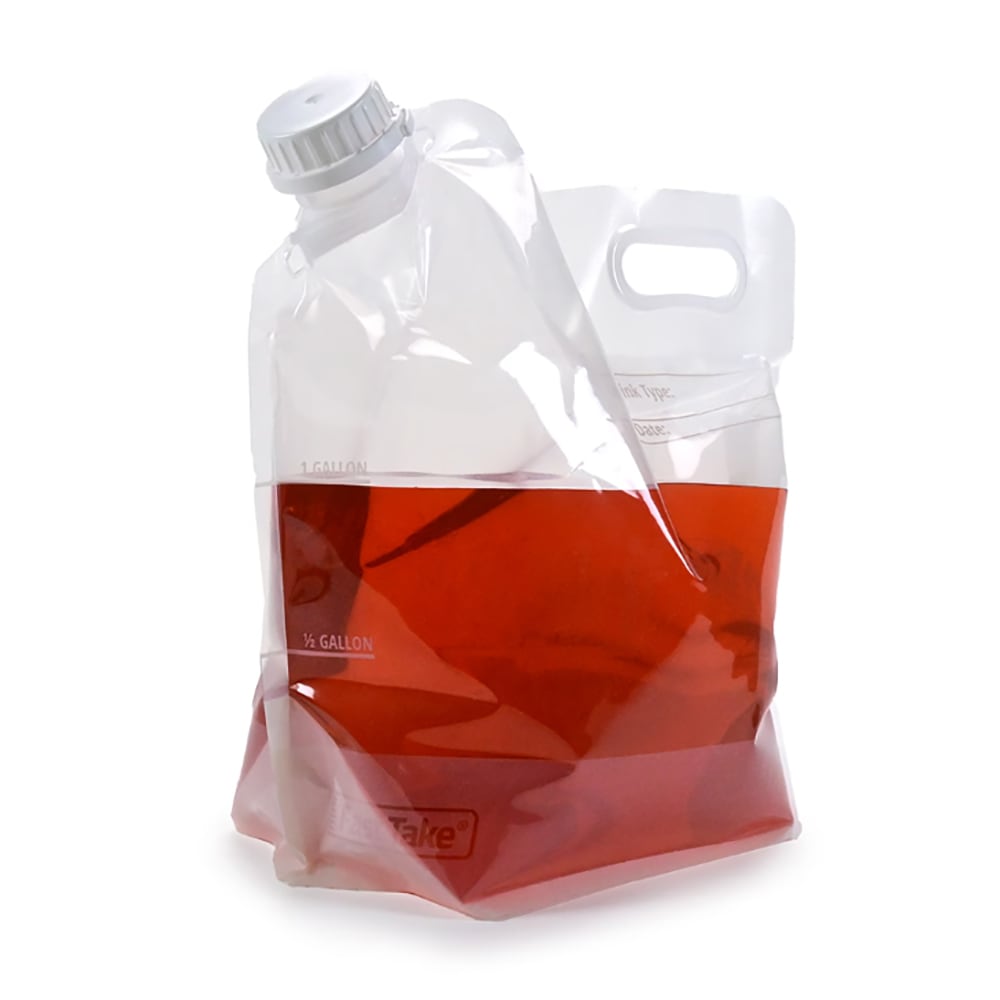 LK Packaging Fast Take® 1 Gallon Beverage Pouch - Tamper Evident Lid (FT13116G)