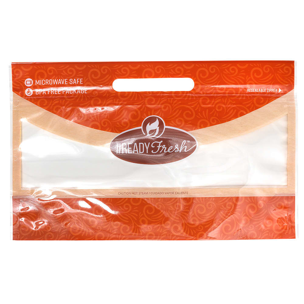 LK Packaging #ReadyFresh® Bottom Gusset Grab-N-Go Cookie Pouch - 12" x 7 1/2" x 3 3/4" BG, #ReadyFresh (GNG12754)
