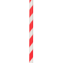 LK Packaging 7 3/4" Unwrapped Jumbo Paper Straw, Red/White Striped (GPSJ775UW-RE) thumbnail 3