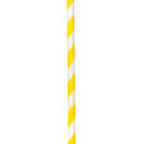 LK Packaging 7 3/4" Unwrapped Jumbo Paper Straw, Yellow/White Striped (GPSJ775UW-YE) thumbnail 3