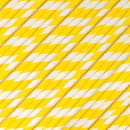 LK Packaging 7 3/4" Unwrapped Jumbo Paper Straw, Yellow/White Striped (GPSJ775UW-YE) thumbnail 4