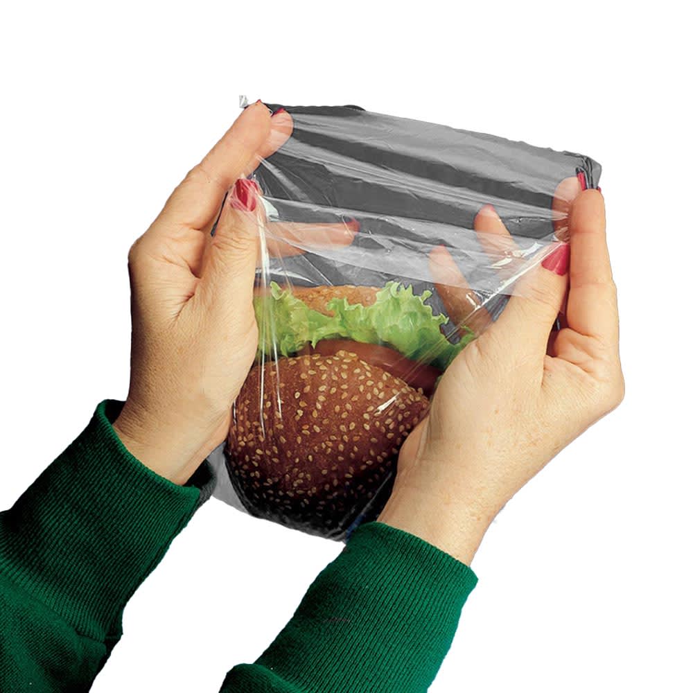 LK Packaging Flip-Top Sandwich Bag - 7" x 7", Poly (H07)