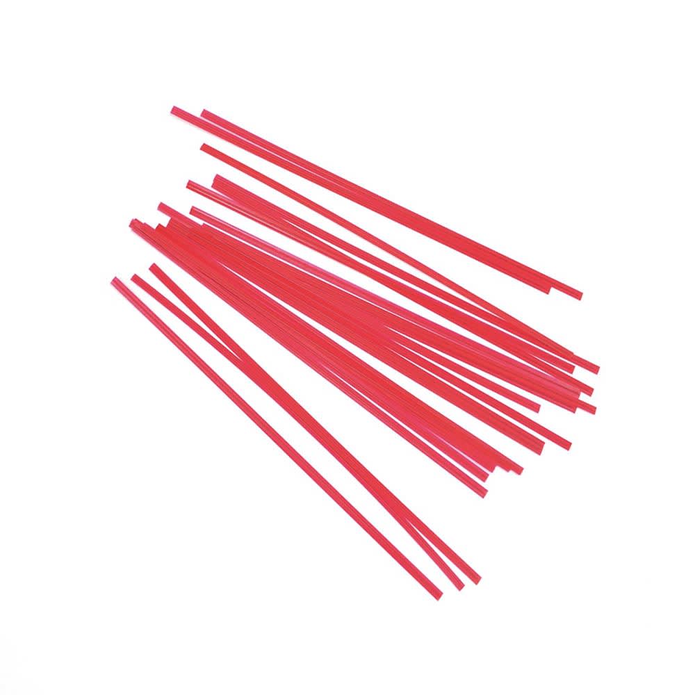 LK Packaging 4" Red Plastic Covered Bag Twist-Tie (M4PLR)