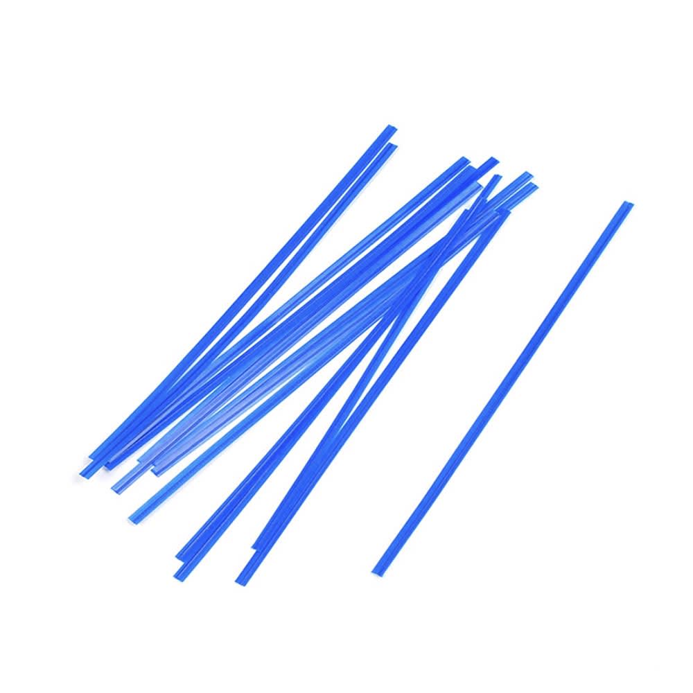 LK Packaging 7" Blue Paper Covered Bag Twist-Tie (M7PAB)