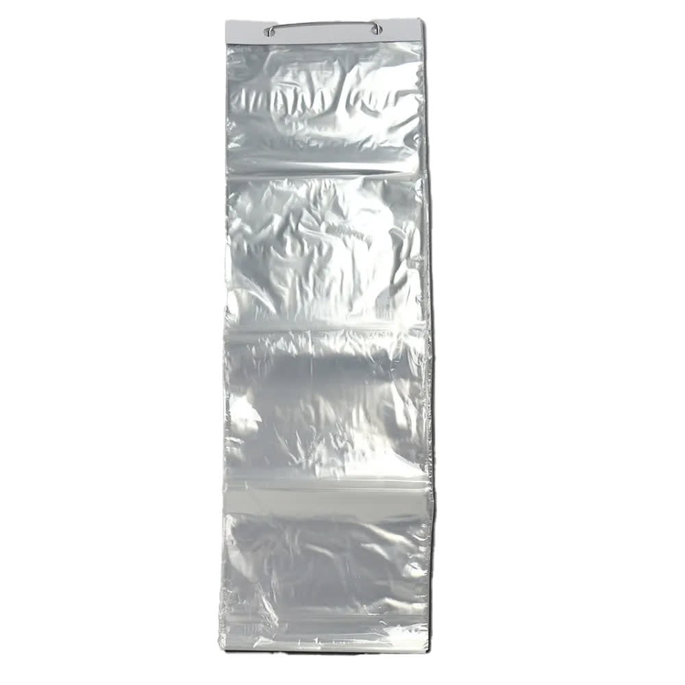 LK Packaging Bottom Gusset Food Storage Bag w/ Wicket Dispenser - 28 1/2" x 9", Poly (P8F0928+3BGW)