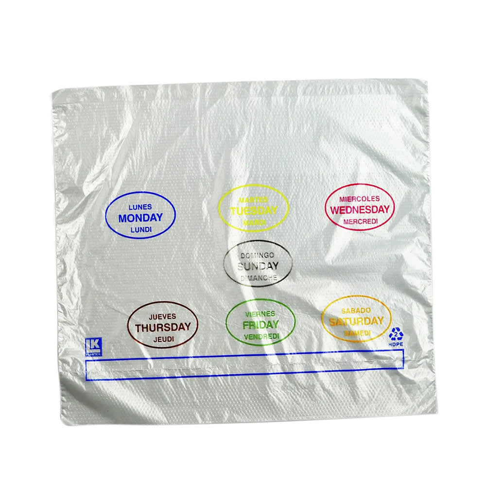 LK Packaging Printed Portion Control Food Storage Bags - 8 1/2" x 10", Poly (PCAD1085)