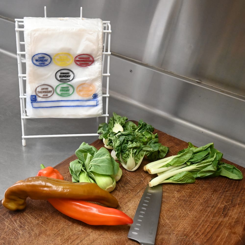 LK Packaging Printed Portion Control Food Storage Bags - 7" x 6 1/2", Poly (PCAD6507)