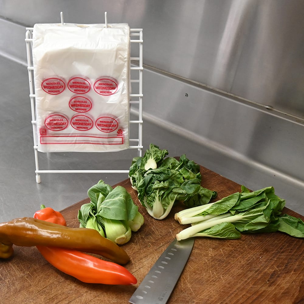 LK Packaging Printed Portion Control Food Storage Bags - 7" x 6 1/2", Poly (PCWED6507)