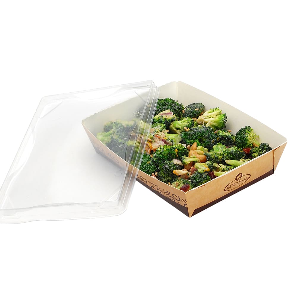 LK Packaging Lid for #ReadyFresh®Kraft Container - 6 1/3"L x 4 7/10"W (RF-CNTMDLD)