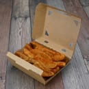 LK Packaging #ReadyFresh® Vented Hot Snack Container - 6 3/8" x 5" x 2 1/4", Kraft (RF-VSNKL) thumbnail 4