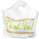 LK Packaging Printed Poly Take Out Bag w/ Handles - 16 1/2" x 14" x 6", White (TO165146TY) thumbnail 3