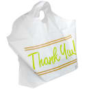 LK Packaging Printed Poly Take Out Bag w/ Handles - 16 1/2" x 14" x 6", White (TO165146TY) thumbnail 7
