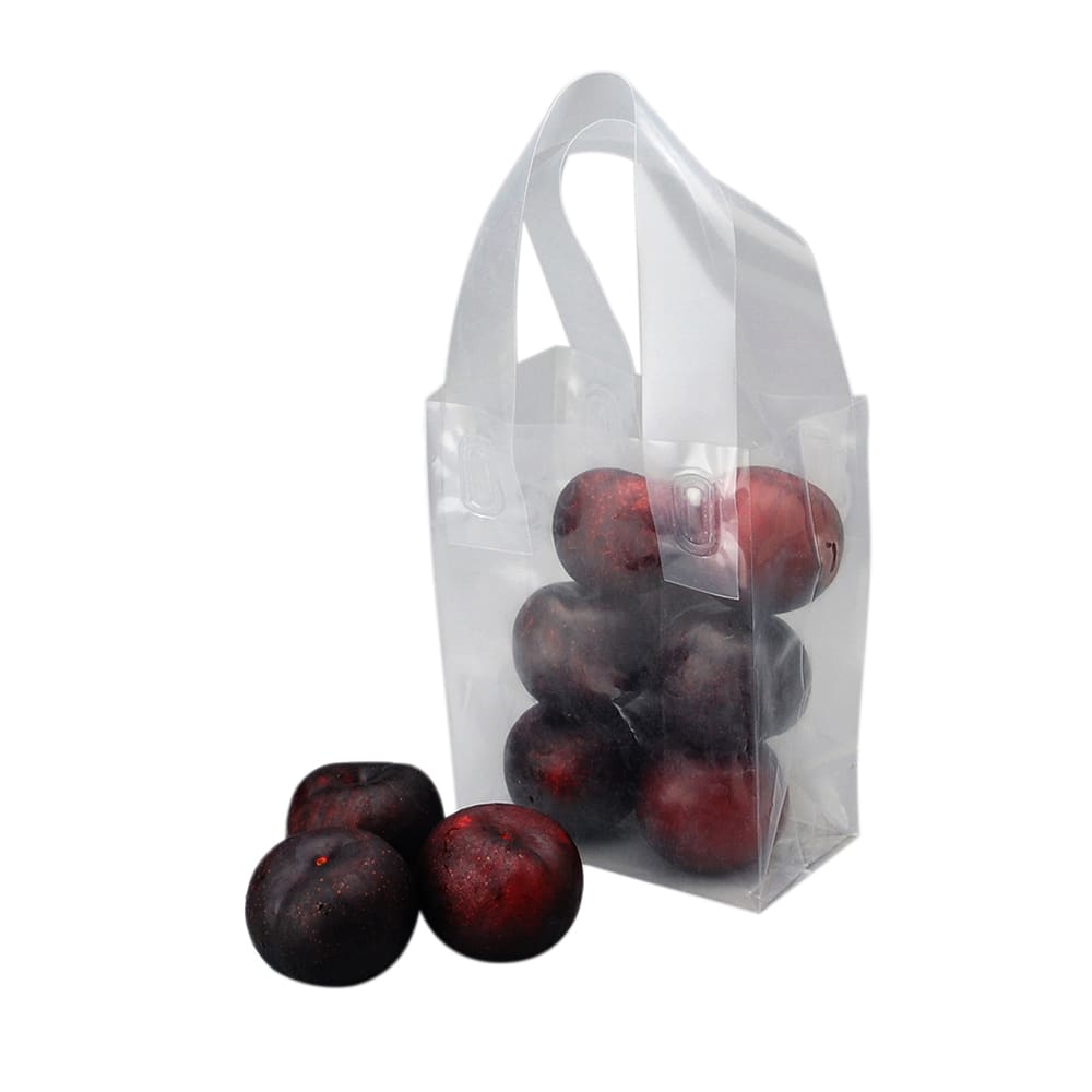 LK Packaging Fast Take® Poly Take Out Bag w/ Handles - 4 3/4" x 2 3/4" x 6 1/2", Clear (TO4363)