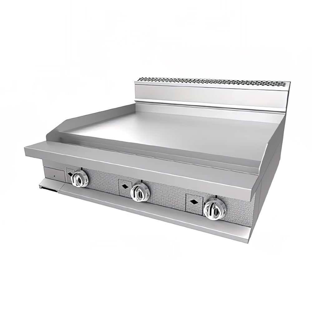 Hestan 36" Gas Griddle w/ Manual Controls - 1" Steel Plate, Natural Gas (HMG36)