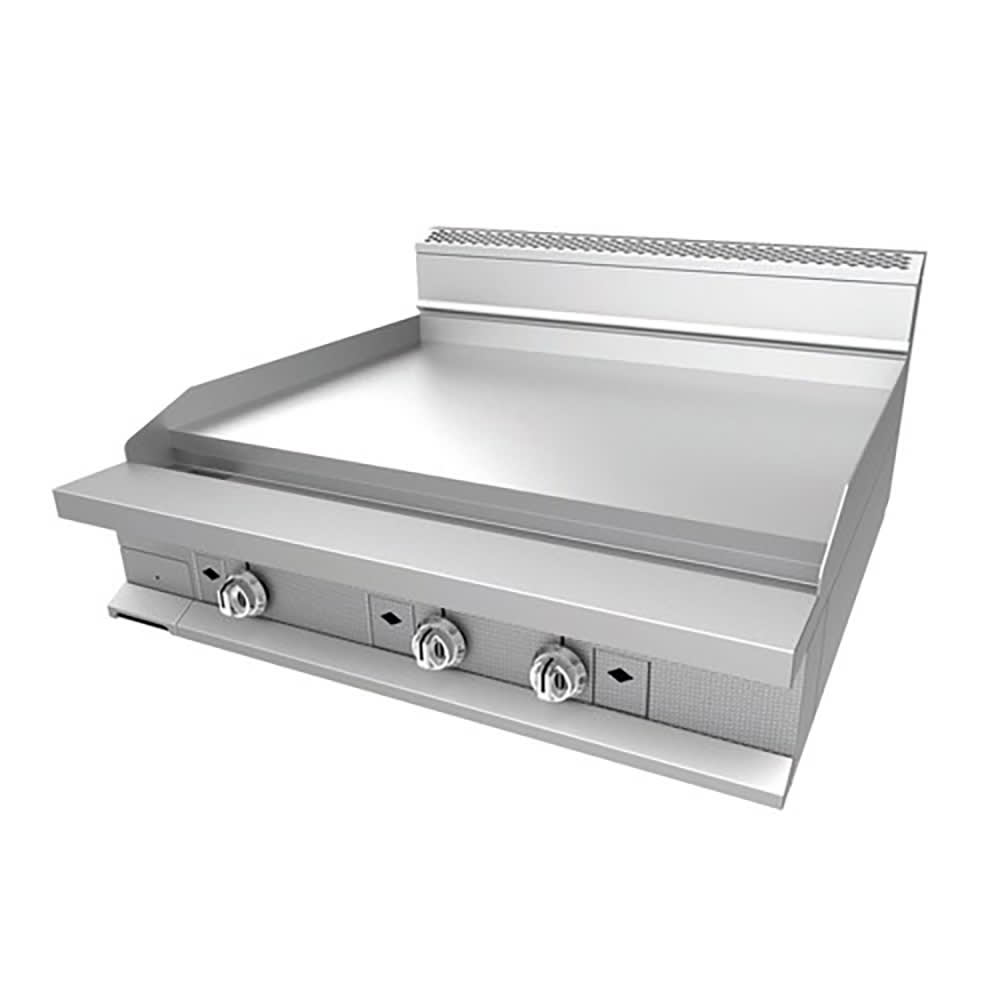 Hestan 36" Gas Griddle w/ Thermostatic Controls - 1" Steel Plate, Natural Gas (HTG36)