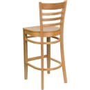 Flash Furniture XU-DGW0005BARLAD-NAT-GG Bar Stool w/ Ladder Back & Wood Seat, Natural thumbnail 4