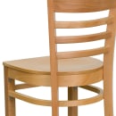Flash Furniture XU-DGW0005BARLAD-NAT-GG Bar Stool w/ Ladder Back & Wood Seat, Natural thumbnail 8