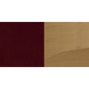Flash Furniture XU-DGW0005BARLAD-NAT-BURV-GG Bar Stool w/ Ladder Back & Burgundy Vinyl Seat, Natural thumbnail 6