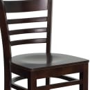 Flash Furniture XU-DGW0005BARLAD-WAL-GG Bar Stool w/ Ladder Back & Wood Seat, Walnut thumbnail 5