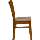 Flash Furniture XU-DGW0005LAD-CHY-GG Restaurant Chair w/ Ladder Back - Beechwood, Cherry Finish thumbnail 3