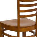 Flash Furniture XU-DGW0005LAD-CHY-GG Restaurant Chair w/ Ladder Back - Beechwood, Cherry Finish thumbnail 5