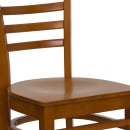 Flash Furniture XU-DGW0005LAD-CHY-GG Restaurant Chair w/ Ladder Back - Beechwood, Cherry Finish thumbnail 6