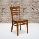 Flash Furniture XU-DGW0005LAD-CHY-GG Restaurant Chair w/ Ladder Back - Beechwood, Cherry Finish thumbnail 9