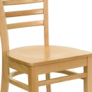 Flash Furniture XU-DGW0005LAD-NAT-GG Restaurant Chair w/ Ladder Back - Beechwood, Natural Finish thumbnail 7