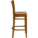Flash Furniture XU-DGW0008BARVRT-CHY-GG Bar Stool w/ Vertical Slat Back & Wood Seat, Cherry thumbnail 2