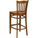 Flash Furniture XU-DGW0008BARVRT-CHY-GG Bar Stool w/ Vertical Slat Back & Wood Seat, Cherry thumbnail 3