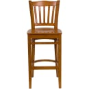 Flash Furniture XU-DGW0008BARVRT-CHY-GG Bar Stool w/ Vertical Slat Back & Wood Seat, Cherry thumbnail 4