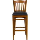Flash Furniture XU-DGW0008BARVRT-CHY-BLKV-GG Bar Stool w/ Vertical Slat Back & Black Vinyl Seat, Cherry thumbnail 4