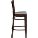 Flash Furniture XU-DGW0008BARVRT-WAL-GG Bar Stool w/ Vertical Slat Back & Wood Seat, Walnut thumbnail 2