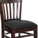Flash Furniture XU-DGW0008BARVRT-WAL-BLKV-GG Bar Stool w/ Vertical Slat Back & Black Vinyl Seat, Walnut thumbnail 7