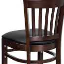 Flash Furniture XU-DGW0008BARVRT-WAL-BLKV-GG Bar Stool w/ Vertical Slat Back & Black Vinyl Seat, Walnut thumbnail 8
