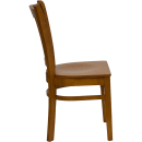 Flash Furniture XU-DGW0008VRT-CHY-GG Restaurant Chair w/ Vertical Slat Back - Beechwood, Cherry Finish thumbnail 2